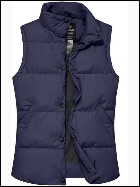 Jackets & Blazers - Women's Thicken Winter Puffer Vest Outerwear Warm Puffy Vest